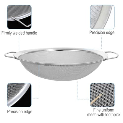 4pcs Paint Strainer Stainless Steel 60 Mesh Extra fine mesh Strainer strainers Fines meshs Large fine meshs strainers Fits 5 Gallon Paint Bucket Filter Tool Insert