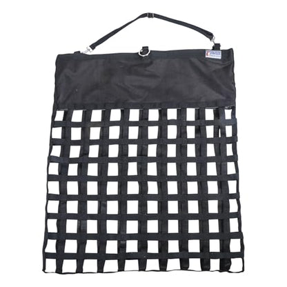 Dura-Tech Easy Load XX-Large 2" Slow Feed Hay Bag for Horses | 5+ Flake Capacity | Ultra-Durable 1200D Polyester | Color Black - color: Black