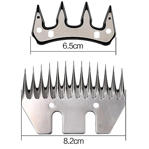Sheep Shears Blades Replacement Clipper Blades Stainless Steel Straight 13 Tooth Electric Wool Comb Cutter Goats Clipper Scissors Blade