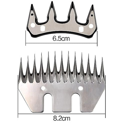 Sheep Shears Blades Replacement Clipper Blades Stainless Steel Straight 13 Tooth Electric Wool Comb Cutter Goats Clipper Scissors Blade
