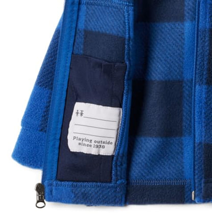 Columbia Kids Zing Iii Fleece - color: Mountain Blue Check, size: Large