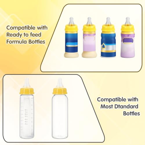 3Pcs Slow Flow Nipples for Similac and Enfamil Ready to Feed Bottles