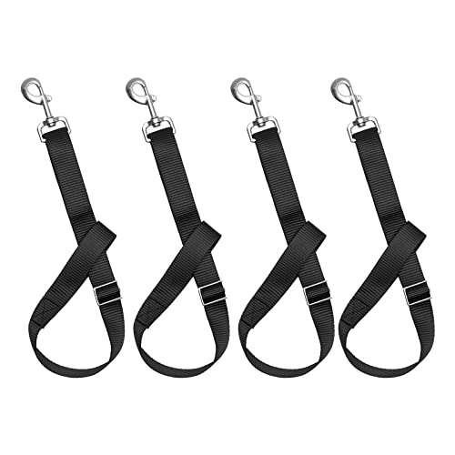 Rosemarie Horse Bucket Strap Hangers,Horse Suppliers Adjustable Nylon Straps up to 700 lbs for Hay Nets, Water Buckets,Hanging-Pratical and Easy Use(4 Pack), 1"x22"