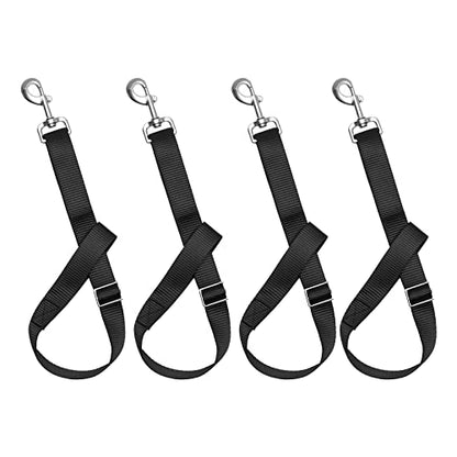 Rosemarie Horse Bucket Strap Hangers,Horse Suppliers Adjustable Nylon Straps up to 700 lbs for Hay Nets, Water Buckets,Hanging-Pratical and Easy Use(4 Pack), 1"x22"