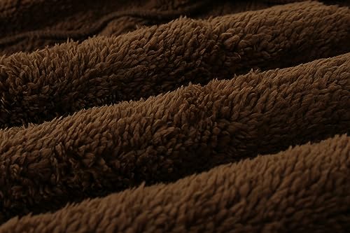 Toddler Winter Coats Baby Boys Girls Fuzzy Sherpa Fleece Jackets - color: Z-coffee, size: 4-5T