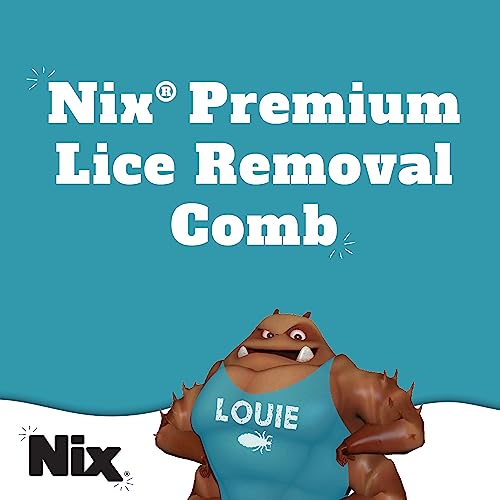 Nix Lice Removal Comb, Dual-Action for Removing Tangles, Lice & Nits - color: Blue