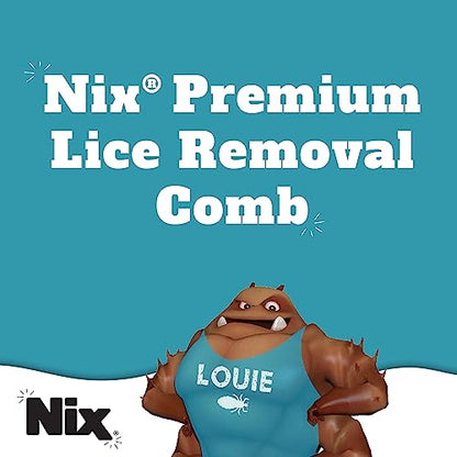 Nix Lice Removal Comb, Dual-Action for Removing Tangles, Lice & Nits - color: Blue