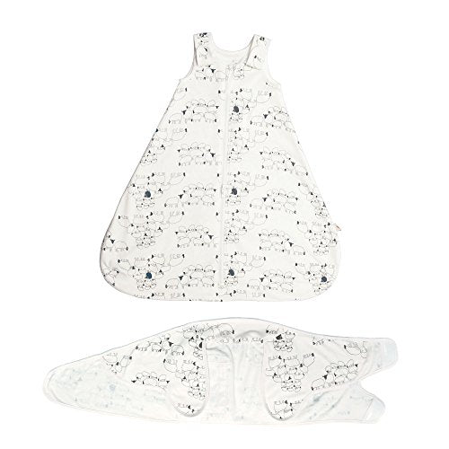 Ergobaby Baby Sleeping Bag and Swaddle Set, Sheep