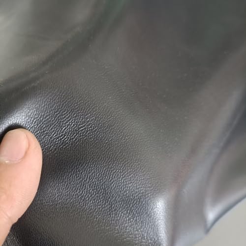 Sheep Skin, 0.7-1.0mm Thick, for Gloves, Clothing, Leather Sheets for Crafts and Arts (Black 8-9 Square feet) - color: Black 8-9 square feet