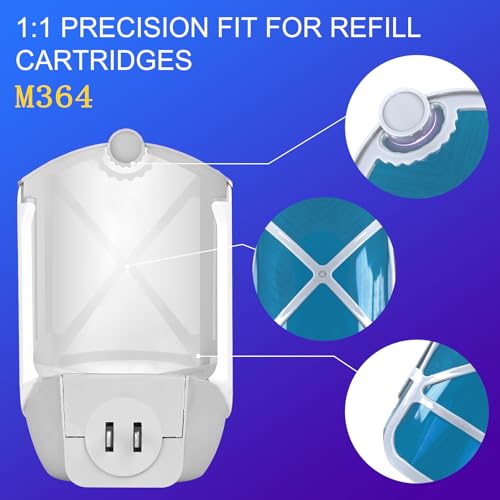 4 Pack Refill Cartridges, 2026 Upgraded Flying Insect Trap Refills Compatible with Flying Insect Trap Indoor Light M364 M364A Fully Compatible Size,Fly Catcher Trap (4 Refill Cartridges)