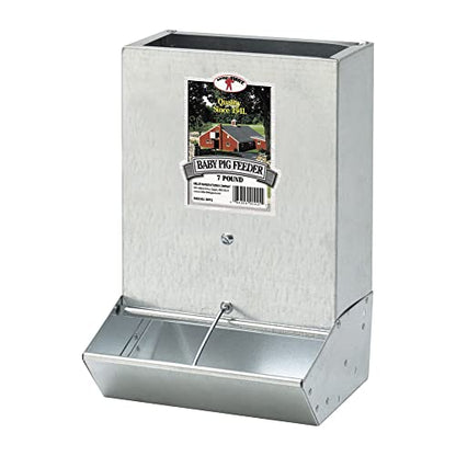 Little Giant BPF2 Mountable 2 Hole Baby Piglet Trough Feeder, 7 Pound (2 Pack)