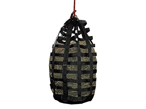Derby Originals Go Around Hanging Slow Feed Horse Hay Bag with Six Month Warranty - color: Black