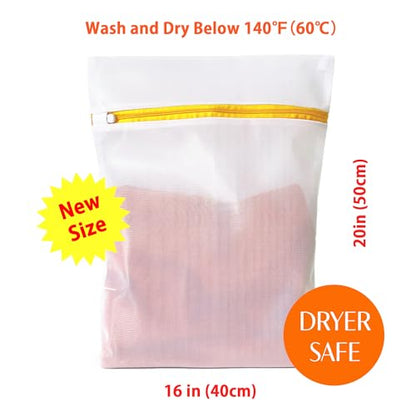 3 Pack Mesh Laundry Bags for Daily Essentials 16inx20in LAUNDRY CLUB® - size: 16 x 20 inches