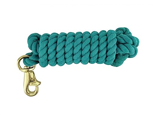 10' Cotton Lead w/Trigger Bull Snap - color: Teal