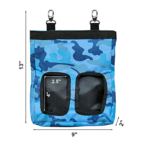 RIOUSSI Guinea Pig Hay Feeder, Hanging Rabbit Hay Feeder Bag. CamoBlue - color: Camoblue