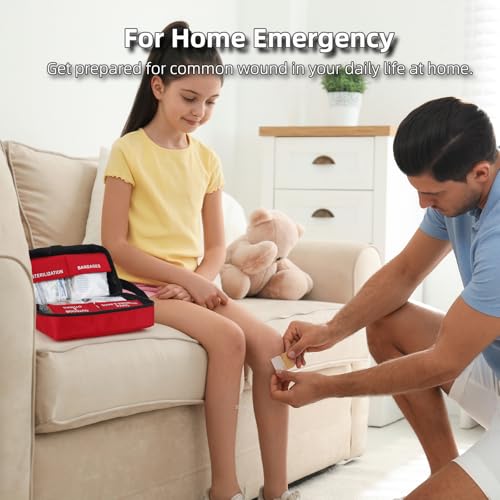 330-Piece Comprehensive First Aid Kit for Home, Car, Travel - size: Medium