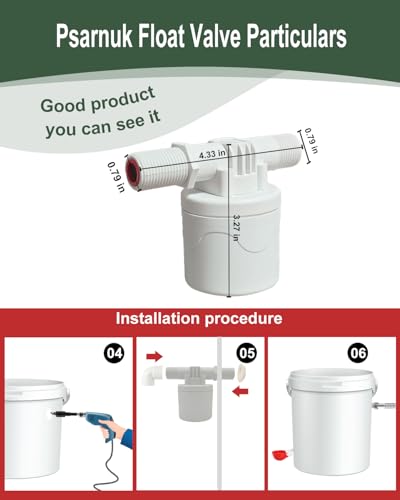 DIY Automatic Chicken Waterer Kit with 4 Cups & Float Valve | Full Kit with Drill Bits & Hose Clamps, Leak-Proof Seal, 304 Stainless Steel Parts for Backyard & Farm Poultry