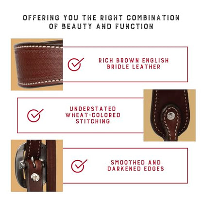 Weaver Leather Basin Cowboy Collection - style: Browband Headstall