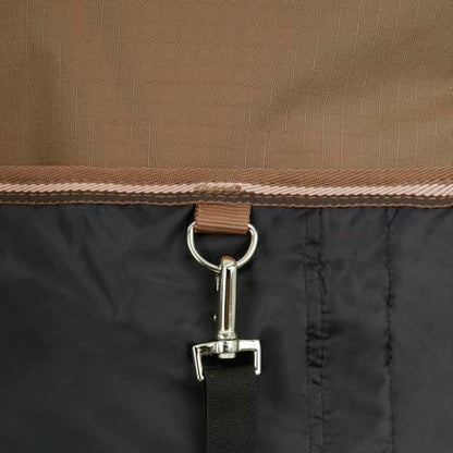 Horze Glasgow Heavy Weight Waterproof Winter Turnout Horse Blanket (350g Fill) - Cocoa Mocha - 81 in