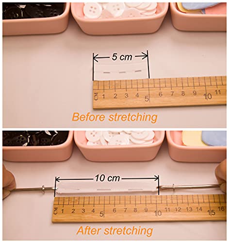 Flat Sewing Band Spool with Buttonholes, Elastic Stretchable, Ideal for DIY Waistbands and Necklines (Black & White, 3/4" × 3 Yds Each) - color: Black & White, size: 3/4" × 3 Yds each