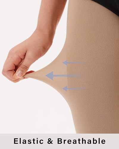Stelle Girls Women Stirrup Ballet Tights for Dance Class Kids Adult - color: 3 Pack Tan, size: 9-14 Years