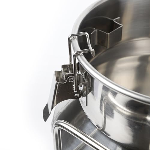 20L/5.28Gal Stainless Steel Milk Can, Milk Transport Can, Jug Wine Pail Bucket Bottle, Liquid Container Storage Barrel with Strong Silicone Sealed Lid, Stainless Steel Sealed Tank - size: 20L/5.28Gal