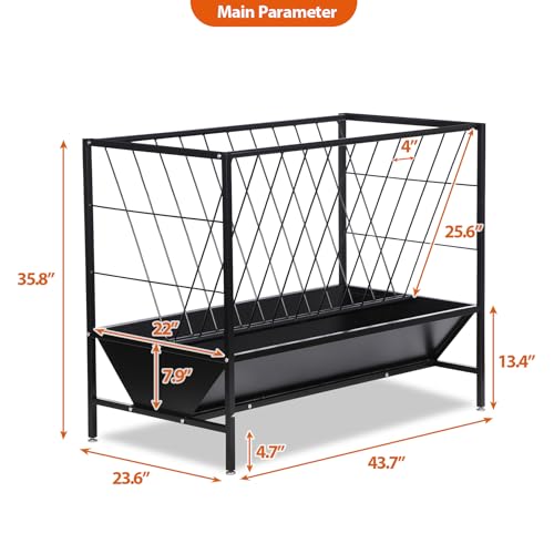Pasture Hay Feeder 45 Gallon for Farms