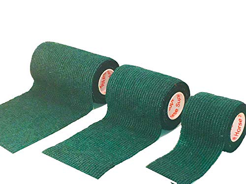 2 Inch Self Adhesive Bandage Wrap & Athletic Tape - 6Pk, Hunter Green - color: Hunter Green, size: 6 Rolls