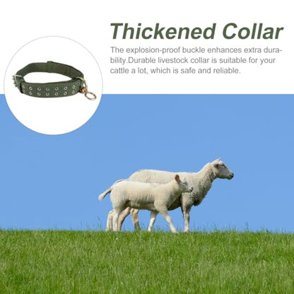 POPETPOP Adjustable Cow Collar, 51 Inch Thickened Nylon Cattle Neck Collar