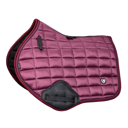ARMA Satin Jump Saddle Pad - color: Black Cherry, size: 15"-16.5"