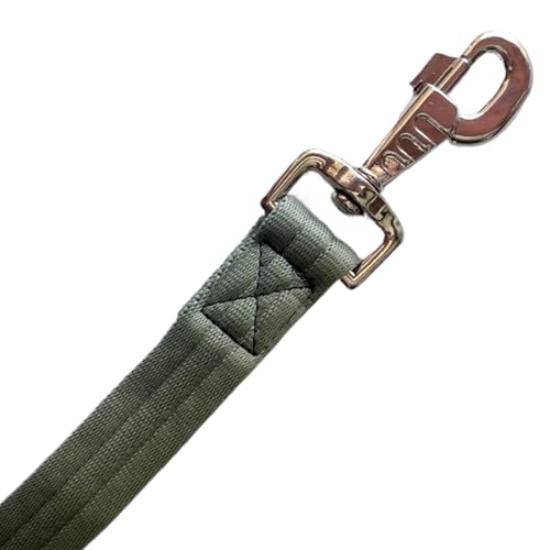 Horse Training Lunge Line with Alloy Trigger Buckle for Accurate Equestrian Training of 32.8 ft(10 Meters) - color: Olive Green