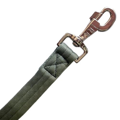 Horse Training Lunge Line with Alloy Trigger Buckle for Accurate Equestrian Training of 32.8 ft(10 Meters) - color: Olive Green