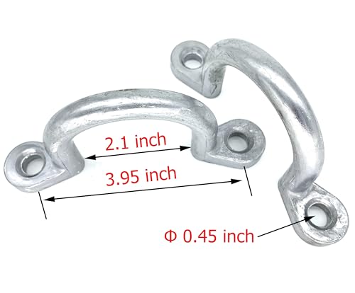 for Horse Trailer Ties Loop 2" I.D Lashing Rope Horse Tie Down Ring (2 pcs)