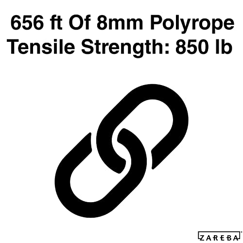 Zareba Heavy-Duty Sure Shock Polyrope, 656 ft Electric Fence Wire