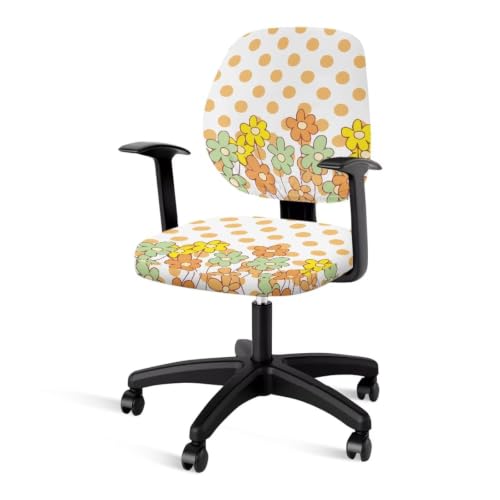 Happie Flowers Chair Covers Thick Seat Covers for Chairs - color: Happie Flowers