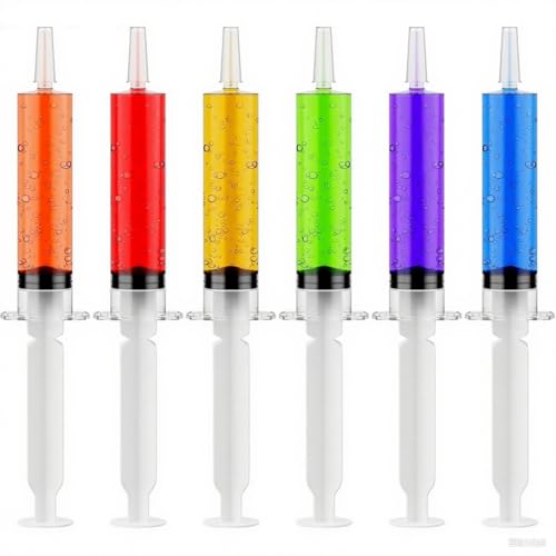 50 PACK 2 oz Party Jelly Syringes Shot with Lids, Large Reusable Party Jelly Shot for Thanksgiving Day, Christmas Wedding Bachelorette Parties (Clear)