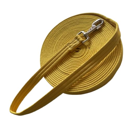 Horse Training Lunge Line with Alloy Trigger Buckle for Accurate Equestrian Training of 32.8 ft(10 Meters) - color: Yellow