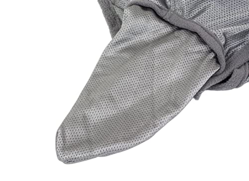 ECP Equine Comfort Products Horse Fly Mask with Ears, UV Protection, Bug Shield, Adjustable Strap, Breathable Micro Mesh, Reinforced Eye Darts, Lightweight Fit, Gray - color: Gray