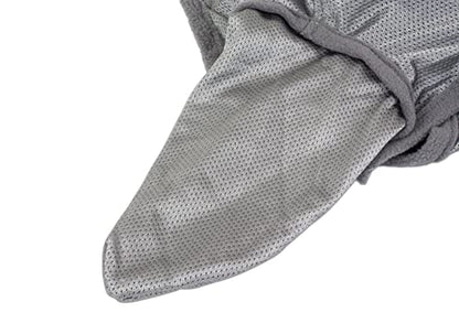 ECP Equine Comfort Products Horse Fly Mask with Ears, UV Protection, Bug Shield, Adjustable Strap, Breathable Micro Mesh, Reinforced Eye Darts, Lightweight Fit, Gray - color: Gray