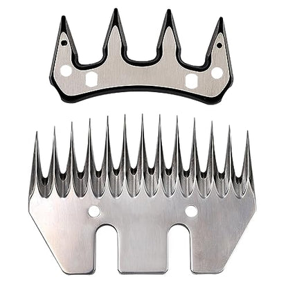 Sheep Shears Blades Replacement Clipper Blades Stainless Steel Straight 13 Tooth Electric Wool Comb Cutter Goats Clipper Scissors Blade