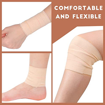 Tondiamo 8 Rolls Elastic Tape Adhesive Elastic Tape Self Adhesive Bandages Wrap Flexible Stretch Bandages Athletic Sports Skin Strips for Sports Ankle, Knee and Wrist Animal Pets (4 Inch X 5 Yard) - size: 4 Inch x 5 Yard