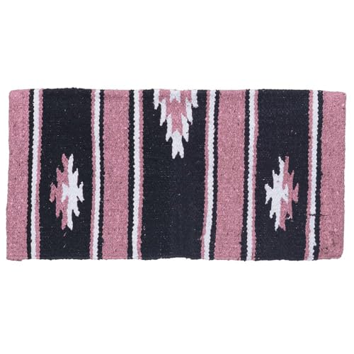 Tough 1 Wool Sierra Miniature Saddle Blanket - color: Pink/Black/Cream