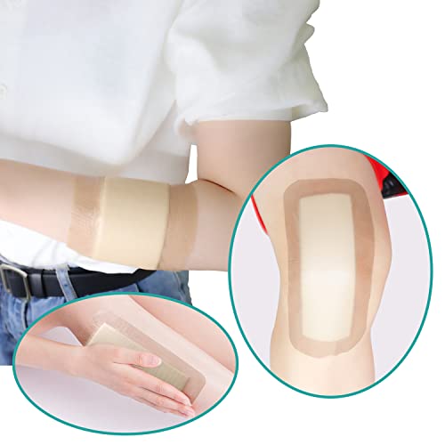 Dimora Ag Sliver Silicone Foam Dressing 4"x8" - size: 4" x 8" Ag(5 PCS)