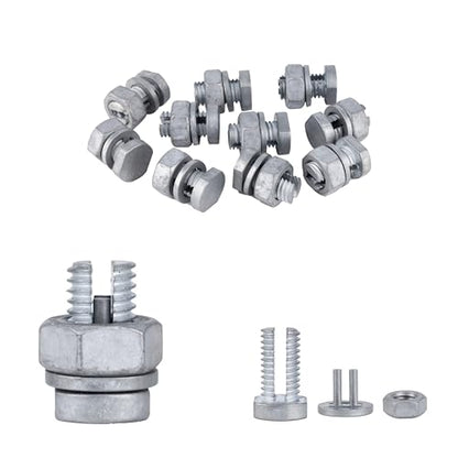 Electric fence wire connectors Split bolt for Electric Fence Wire, 10 Pcs - size: 10 pcs