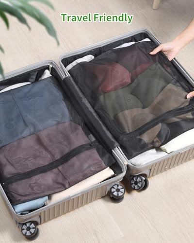 OTraki 2 Pack Mesh Laundry Bags 16X20 inch Durable Laundry Garment Bag | Mesh Large Lingerie Wash Bags Zippered Garment Washing Net for Underwear Hosiery Blouse Sweater Dress - size: 16 x 20 inch