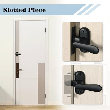 Alise Flip Latch Lock 360 Degree Swinging Gate Latches Door Lock,Black - color: Black, size: Large Size