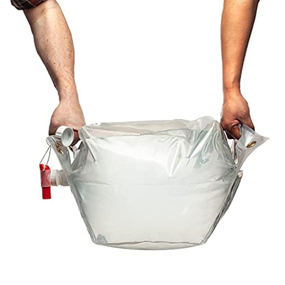 Wolverine Tuff Bottle 5 Gallon/20 Liter Collapsible Water Container with a Red Fast Flow Spout