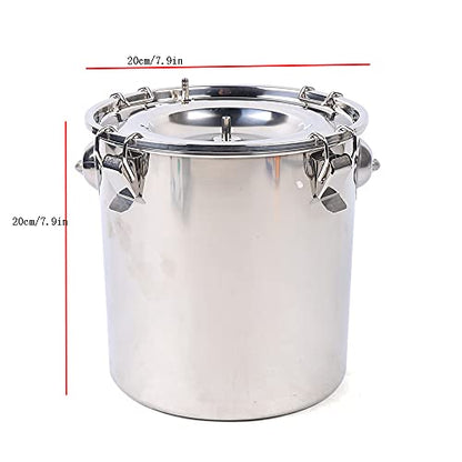 Electric Dual Head Goat Milking Machine Portable Pulsation Milking Machine Piston Vacuum Pump Stainless Steel Milking Equipment 5L/1.32Gal