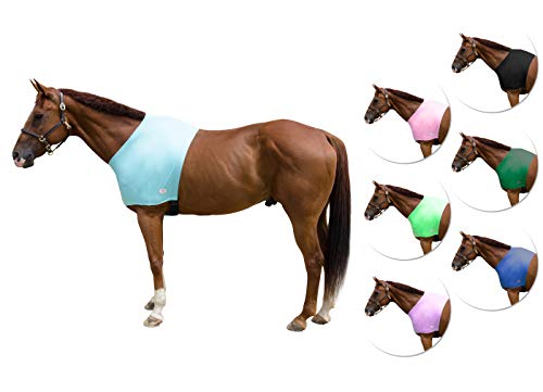 Derby Originals Lycra Stretch Horse Shoulder Guard - color: Caribbean Blue