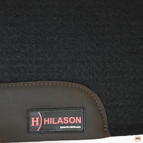 HILASON Western Wool Felt Horse Saddle Pad 30X30 in - color: Black